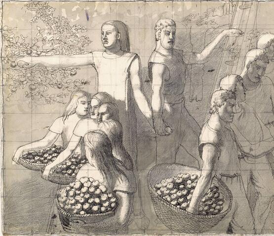 Study for 'Apple Gatherers' (circa 1912)