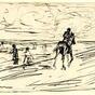 Rider on the sands (about 1900)