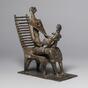 Mother and Child in Ladderback Chair (1952)