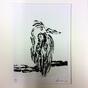 Heron (ardea cinera) (from Nine London Birds - Byam Shaw School of Art Portfolio) (1993)