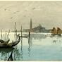 View from the Piazza San Marco across the Venetian lagoon towards San Giorgio Maggiore (1925)