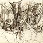 Study of trees, The Scowles, Forest of Dean (1937)